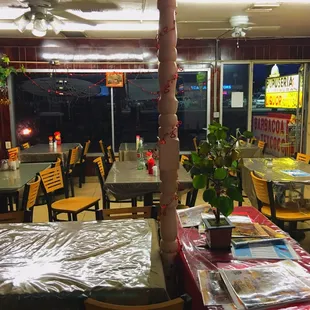 The dining room.