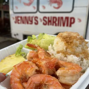 Garlic Shrimp Plate