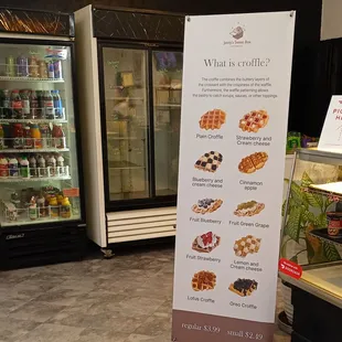 Croffle menu