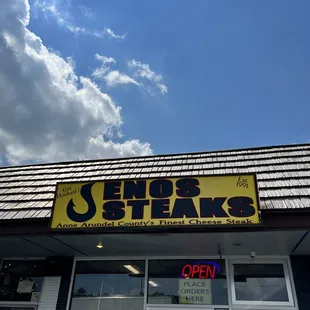 the front of the restaurant