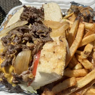 Cheesesteak lunch special