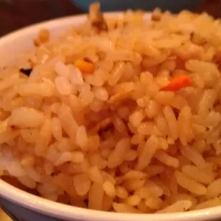 Fried rice that was flipped so many times before reaching me. Chef got lots of tricks