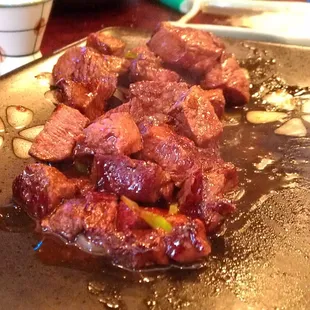Teriyaki steak. Prefer fillet mignon better.