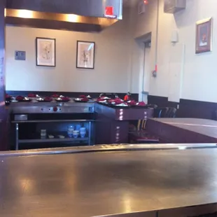 interior, sushi and sashimi