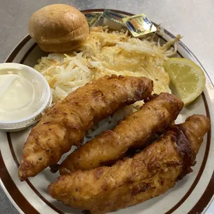 FRIDAY FISH FRY! Hand cut, breaded and beer battered cod every Friday.