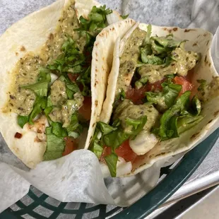 Tacos with the Creamy Verde sauce