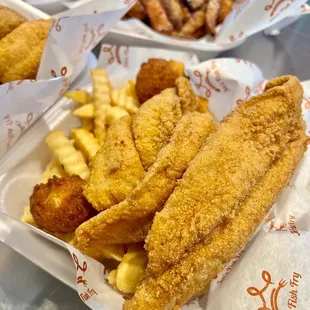 2pc 2 Pieces Catfish Dinner