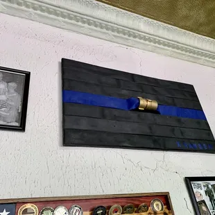 the thin blue line on the wall