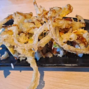 a close up of a plate of food