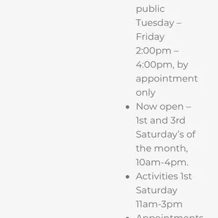 Hours of Op