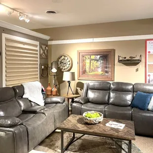 Comfortable seating and great decor.