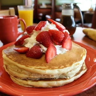 Strawberries N' Cream Pancakes
