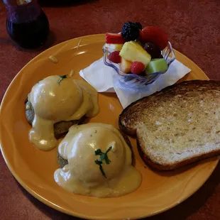 Crab cake benedict