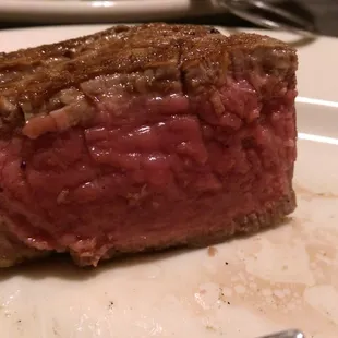 Filet, medium rare. They nailed it !