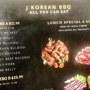 Menu is $21.99 like in the Internet, but the waitress said the price is higher !