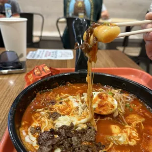 #17 tteokbokki cheese pull (SO GOOD!)