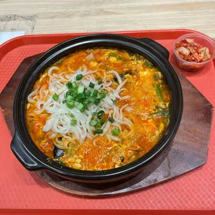 Seafood Soon Tofu Noodle