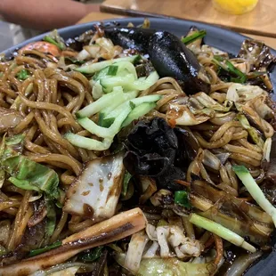 Jjajangmyun platter