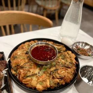 Iron Plate Seafood Pancake