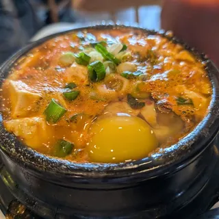Mixed Tofu Soup in Stone Pot