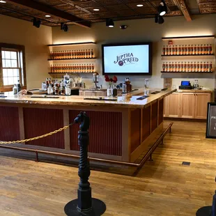 a bar in a restaurant