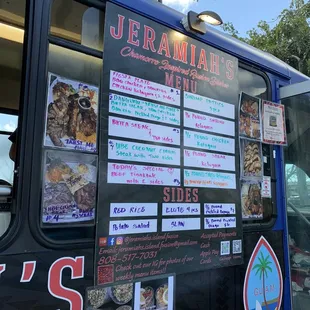 Menu. Lunch wagon was at the parking lot where the Kapolei Kmart used to be.