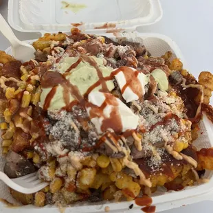 Cheese Skirt Fries with Steak $20