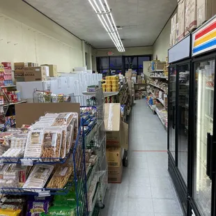 a grocery aisle