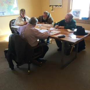 Closing up a deal at the List Office in German Village