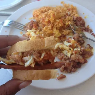 Corn Beef Hash and Eggs