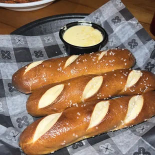 Pretzel Sticks with House made beer cheese