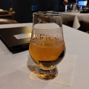 A fine snifter of Bulleit Rye, pairs with everything on the menu.