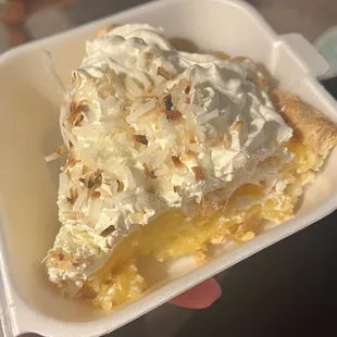 Coconut Cream Pie! Yum! Got this to go.