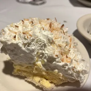 Coconut cream pie.