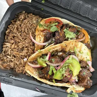 Jerk chicken tacos