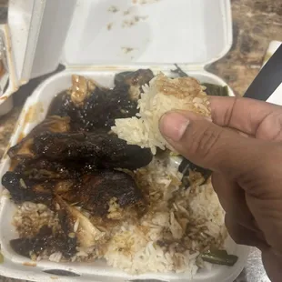 Another Clump of hard old rice