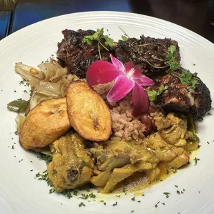 Curry Chicken &amp; Jerk Chicken