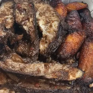 Jerk Pork Combo [Rice &amp; Peas and Plantains]