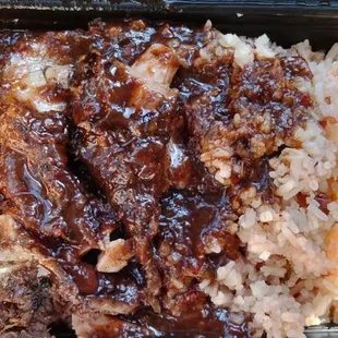 Jerk chicken rice and peas