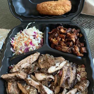 Grilled Jerk Chicken Thigh Combo