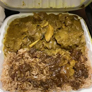 Curry Goat Lunch
