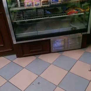a refrigerated display case