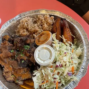 Jerk pork plate