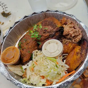 Jerk chicken plate