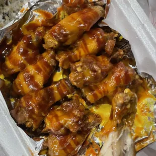 Bbq jerk wings