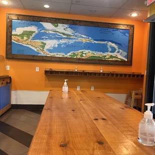 interior, pizza