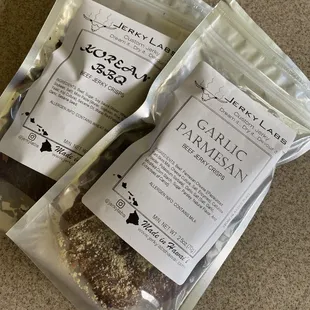 two bags of organic parmesan