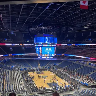 The view from our seats