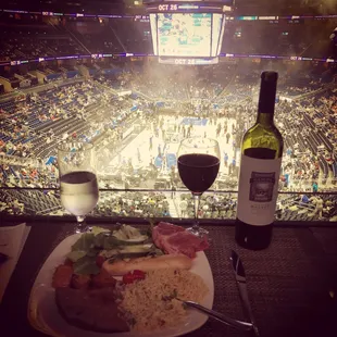 Loge seating - a great spot for a classy view of the game!