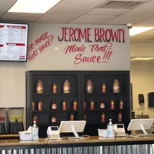 the menu of jerome brown bbq